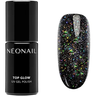 NeoNail - UV GEL POLISH - TOP GLOW MULTICOLOR HOLO - Top / Lakier nawierzchniowy z błyszczącymi drobinkami - 7,2 ml - ART. 9495-7 - Lakiery hybrydowe - miniaturka - grafika 1