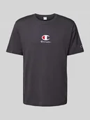 Koszulki męskie - T-shirt z wyhaftowanym logo - miniaturka - grafika 1