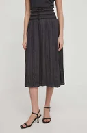 Spódnice - Pepe Jeans spódnica kolor szary midi rozkloszowana - miniaturka - grafika 1