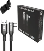 Akcesoria VR - Vortex Virtual Reality Oculus Link Kabel VortexVR 5m + Element mocujący USB-A do Oculus Quest 2 lub Quest 1 SteamVR SideQuest - miniaturka - grafika 1