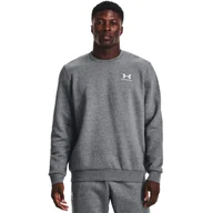 Bluzy męskie - Męska bluza dresowa nierozpinana bez kaptura Under Armour UA Essential Fleece Crew - UNDER ARMOUR - miniaturka - grafika 1