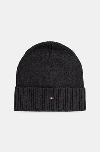 Tommy Hilfiger czapka z domieszką kaszmiru kolor szary  AM0AM12796 - Czapki męskie - miniaturka - grafika 1