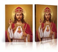 Ikony i obrazy sakralne - Ikona religijna Chrystus Król - miniaturka - grafika 1