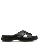 Klapki i japonki damskie - Crocs Klapki Classic Women's Cross Strap 210840 Czarny - miniaturka - grafika 1