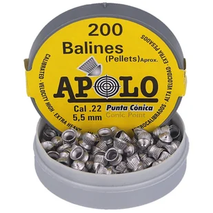 Śrut Apolo Conic 5.5 mm, 200 szt. 0.84g/13.0gr (11005) - Amunicja do wiatrówek - miniaturka - grafika 3