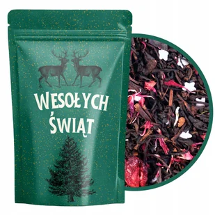 Herbata czarna świąteczna WIGILIJNY WIECZÓR na prezent żurawina goździk 40g - Herbata - miniaturka - grafika 1
