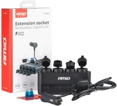 Ładowarki samochodowe - Rozdzielacz rozgałęźnik gniazda zapalniczki pd30w qc3.0 12/24v max 216w amio-04175 - miniaturka - grafika 1