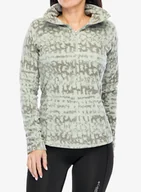 Bluzy sportowe damskie - Bluza damska bez kaptura Columbia Glacial IV Print 1/2 Zip - safari stippled stripe - miniaturka - grafika 1