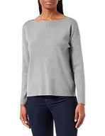 Swetry damskie - Bestseller A/S Damski sweter VMNANCY LS Boatneck GA NOOS, Medium Grey Melange, XL, Medium Grey Melange, XL - miniaturka - grafika 1