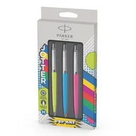 Długopisy - Zestaw upominkowy długopis PARKER JOTTER ORIGINALS POP ART SKY BLUE LIME HOT PINK wkład niebieski 3szt. /2141359/ - miniaturka - grafika 1