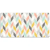 Podkładki na biurko - Mata ochronna na biurko Tapeta w jodełkę 120x60 cm, Dywanomat - miniaturka - grafika 1