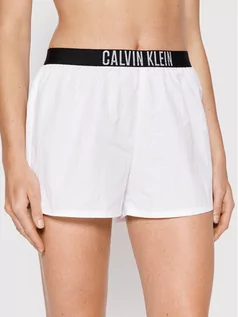 Sukienki - Calvin Klein Swimwear Szorty plażowe KW0KW01777 Biały Regular Fit - grafika 1
