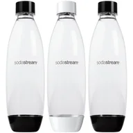 Akcesoria i części AGD - Butelki SodaStream 1L Fuse Dwupak Czarne + Butelka Pet Biała 1 litr - miniaturka - grafika 1