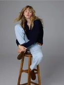 Moda i Uroda OUTLET - Reserved - Zamszowe loafersy z marszczeniem - ciemnobrązowy - miniaturka - grafika 1