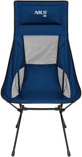 NC3322 KRZESŁO SKŁADANE ULTRALIGHT GRANATOWE NILS CAMP - Fotele i krzesła ogrodowe - miniaturka - grafika 1