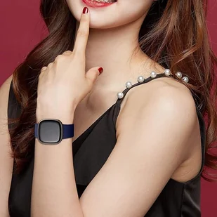 Opaska / Pasek Braders do Fitbit Versa 4 / Fitbit Versa 3 granatowy - Akcesoria do smartwatchy - miniaturka - grafika 6