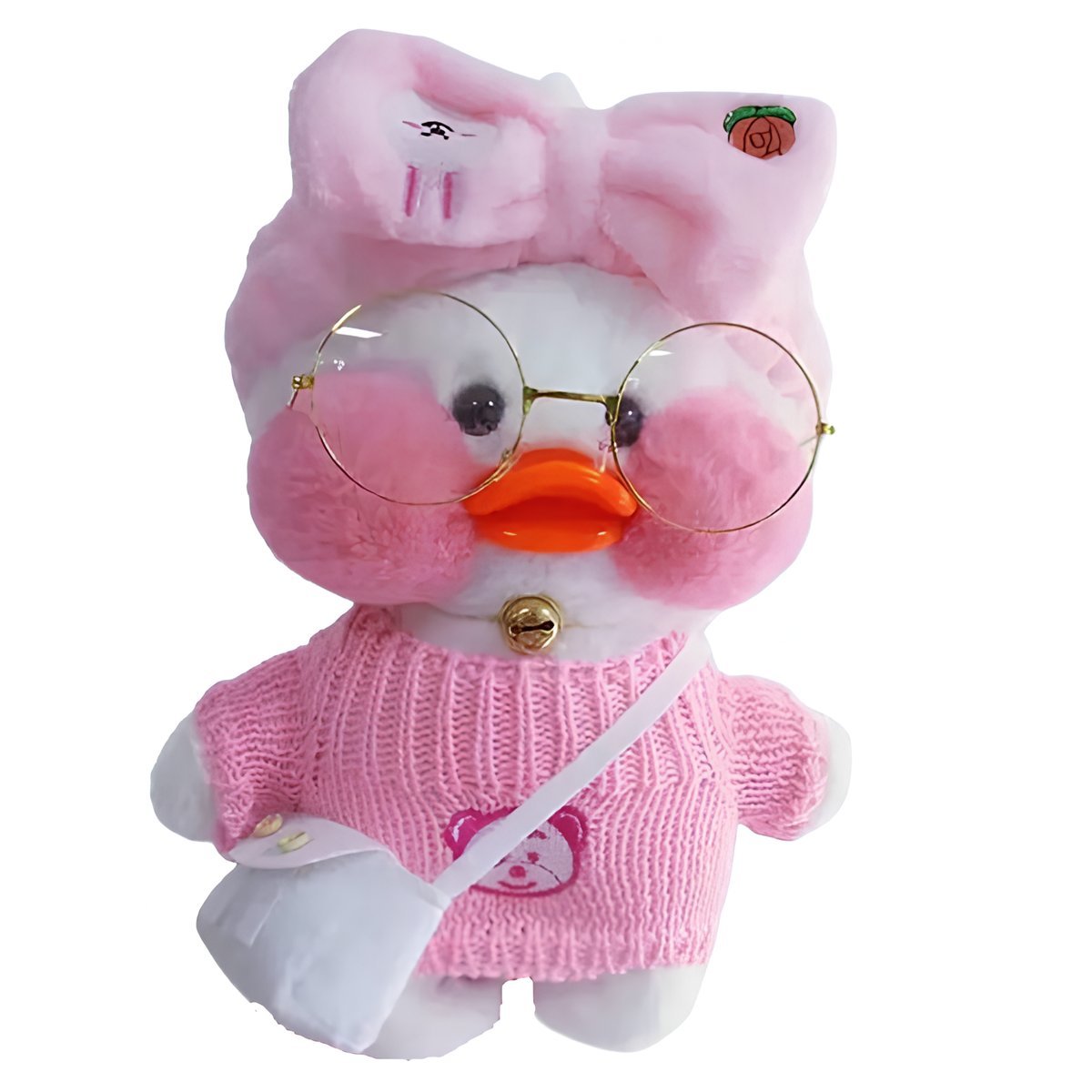 Lalafanfan kaczka pluszowa 30 cm urocza maskotka z akcesoriami dla dzieci