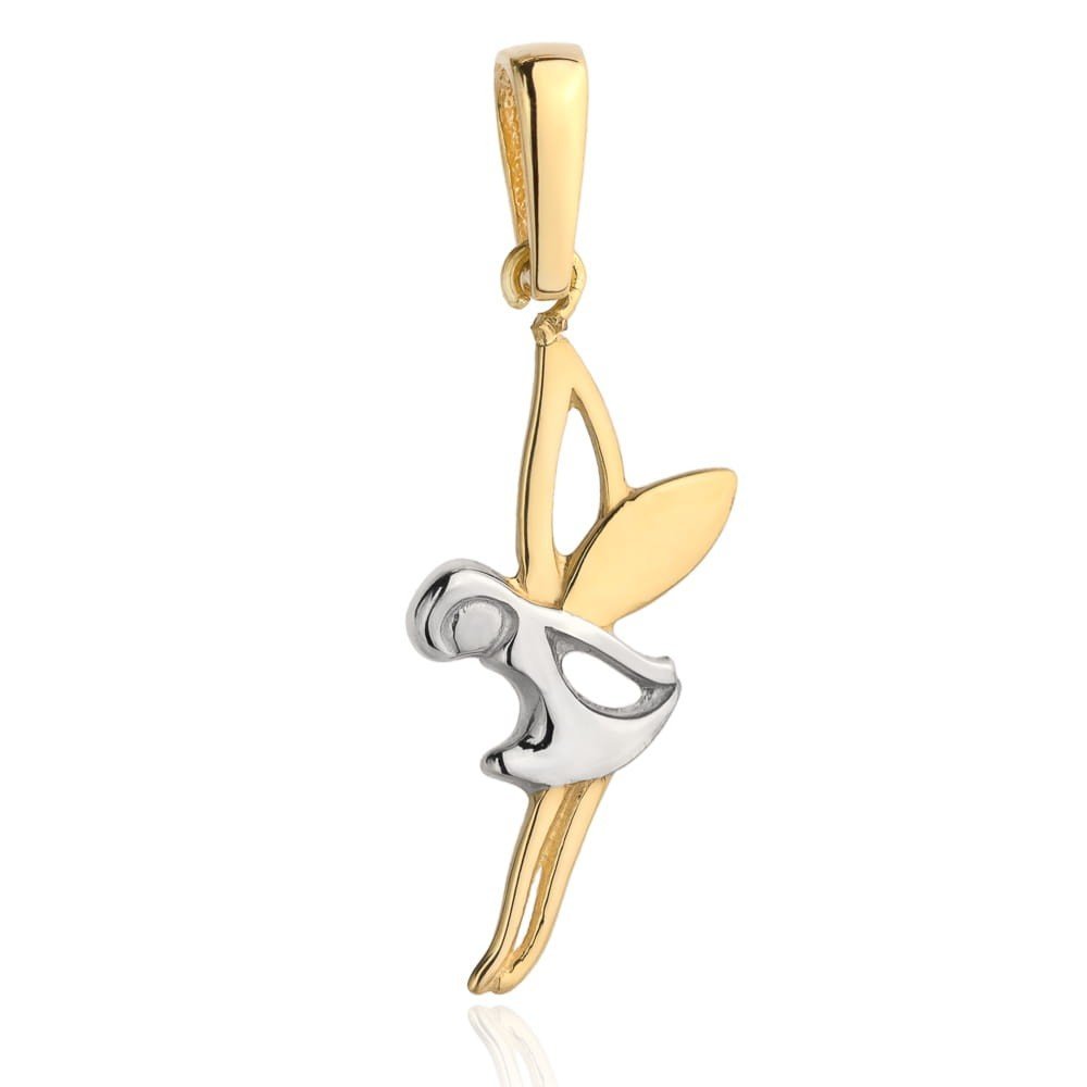 ankabizuteria.pl Złota zawieszka WRÓŻKA PR. 585 - DWA KOLORY