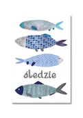 Kartki okolicznościowe i zaproszenia - Pocztówka Śledzie - miniaturka - grafika 1
