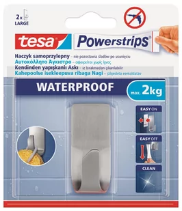 TESA TAPE Haczyk ścienny POWERSTRIPS WATERPROOF TESA TAPE - Wieszaki łazienkowe - miniaturka - grafika 1