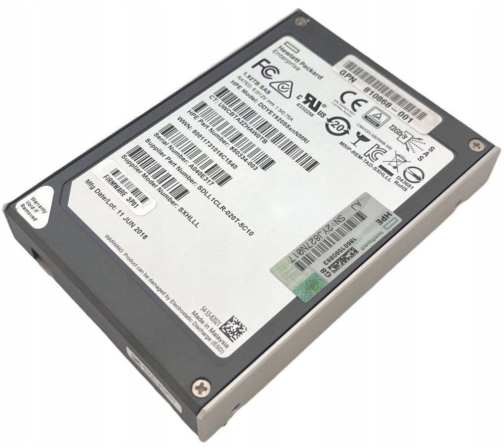 Pamięć serwerowa HPE HPE 4GB 1Rx4 PC3L-10600R-9 Kit, RP001230566