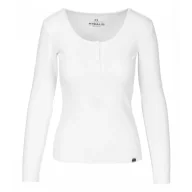 Odzież taktyczna i umundurowanie - PITBULL KOSZULKA z długim rękawem damska Heavy Weight 300 Rib Longsleeve '25 - Biała  (40) - miniaturka - grafika 1