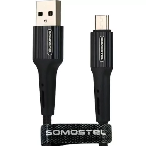 Kabel Micro USB 3.6 A POWERLINE Somostel SMS-BW06 1 m czarny