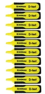 Zakreślacze - Donau Zakreślacz D-Text Żółty 10 sztuk - miniaturka - grafika 1