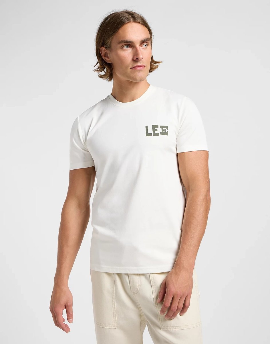 LEE REGULAR GRAPHIC TEE ECRU 112364595 S