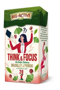 Herbata Think & Focus zielona z miłorzębem japońskim, 20 torebek - 4 szt. - Herbata - miniaturka - grafika 1