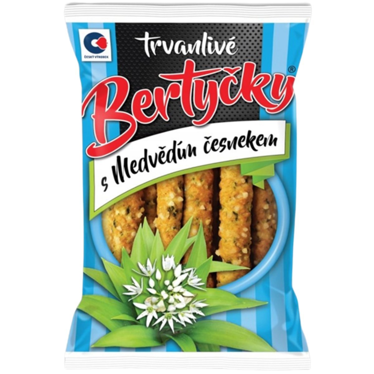 Bertycky czeskie paluszki z czosnkiem niedźwiedzim 90g