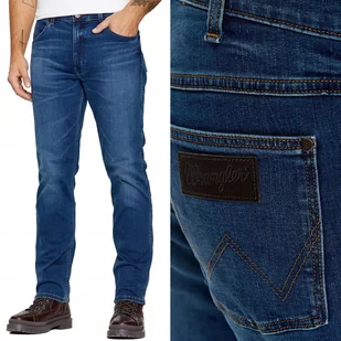 Wrangler GREENSBORO Verve EPIC SOFT PROSTE MIĘKKI CIEMNY DżINS W46 L32 - Spodnie męskie - miniaturka - grafika 1