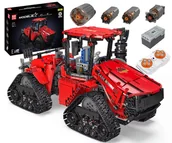 Klocki - Klocki ciągnik sterowany CASE 1698-klocków 3-silniki pilot 45cm PNEUMATYKA - miniaturka - grafika 1