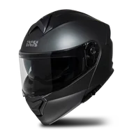 Kaski motocyklowe - Kask Szczękowy iXS iXS301 1.0 Szary matowyM - miniaturka - grafika 1