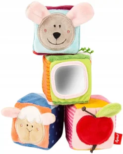 Miękkie kostki do zabawy sensoryczne od 3 mc Sigikid - Zabawki sensoryczne - miniaturka - grafika 1