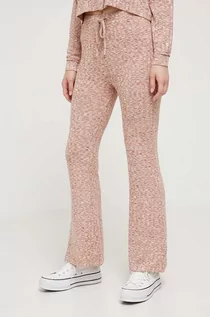 Spodnie damskie - Billabong spodnie dresowe kolor różowy wzorzyste - grafika 1