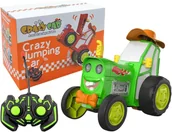 Zabawki zdalnie sterowane - Wesoły Tańczący Traktor na zdalne sterowanie ZIELONY - miniaturka - grafika 1