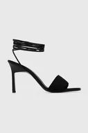 Sandały damskie - Calvin Klein sandały GEO STIL GLADI SANDAL 90HH kolor czarny HW0HW01467 - miniaturka - grafika 1