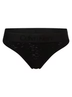 Majtki damskie - Calvin Klein - Stringi damskie, czarny - miniaturka - grafika 1