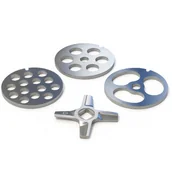 Akcesoria i części AGD - Zestaw masarski NR 8 do ZELMOTOR SMAPP sitka nierdzewne +nożyk dwustronny - miniaturka - grafika 1