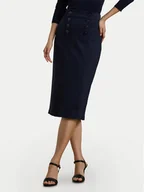 Spódnice - LAUREN RALPH LAUREN Spódnica ołówkowa 200957618001 Granatowy Regular Fit - miniaturka - grafika 1