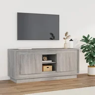 Szafki RTV - Szafka pod telewizor, szary dąb sonoma, 102x35x45 cm Lumarko! - miniaturka - grafika 1
