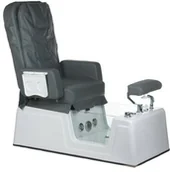 Fotele kosmetyczne - Fotel do pedicure z masażem BR-2310 Szary - miniaturka - grafika 1