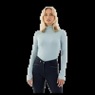 Koszulki jeździeckie - Koszulka ANKY Mockneck damska błękitna, rozmiar: M - miniaturka - grafika 1