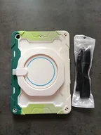 Etui do tabletów - Etui pancerne do iPad 10,2 ( 2019/2020) Zielono Białe - miniaturka - grafika 1