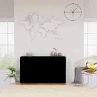 Komody - vidaXL Komoda, czarna, 120x36x69 cm, płyta wiórowa 801842 - miniaturka - grafika 1