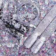 Ozdoby do paznokci - Allepaznokcie Pyłek do paznokci Prismatic Flakes 0,015 Nr 1 - miniaturka - grafika 1