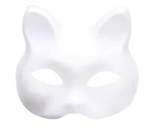 Maska kota do malowania - Dodatki do strojów karnawałowych - miniaturka - grafika 1