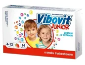 Witaminy i minerały - Vibovit junior x 14 sasz.sm.truskawkow - miniaturka - grafika 1