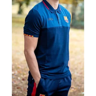Koszulka męska Barça Catalan Collar - Koszulki sportowe męskie - miniaturka - grafika 1